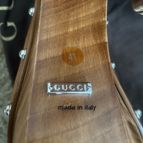 Gucci, Morena, Leather Platform Clog - Size IT 41 - US 11 - Picture 9 of 9